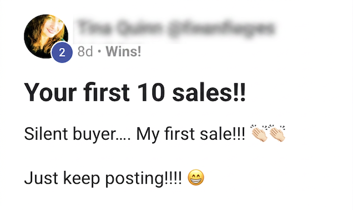 Tina Quinn — Your first 10 sales, silent buyer